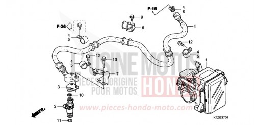 THROTTLE BODY PES125A de 2010